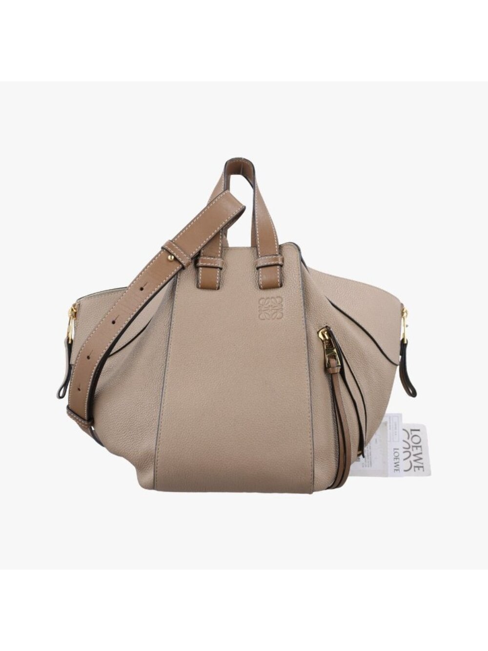 Loewe Hammock Camel Leather Shoulder Bag
